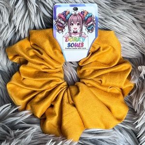 Handmade Bolero Brushed PLY SPN Fall Mustard XL Hair Scrunchie